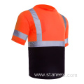 Custom LOGO Shirt Sleeve Work Hi-Vis Safety T-Shirts